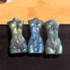 Statue modèle féminin en Labradorite en cristal naturel, sculpture à la main, Quartz, esprit, méditation, guérison, Reiki