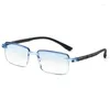 Sunglasses Unisex Vintage Blue Light Blocking Reading Glasses Men's High Definition Rimless Presbyopia Eyewear 1.0 1.5 2.0 2.5 3.0 3.5 4.0