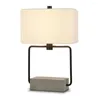 Lampade da tavolo Custom Grey Square Europeo in legno Europeo Loft Retro Retrò comodino soggiorno Light Light Light