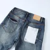 Jeans nödställda motorcykelcyklist Jean Rock Skinny Slim Ripped Hole Letter Top Quality Brand Hip Hop Denim Pants