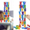 Fun Multiplayer Interacting Bright Colors Tower Collapse Blocks Game Detailed Balance Kindergarten Toys 231227