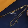 Vintage Gold Chain Necklaces Bracelets Jewelry Sets Retro Copper Chic Bracelets Pendant Necklaces Anniversary Birthday Gift