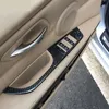 BMW E90 karbon fiber pencere kaldırıcı anahtarı düğmeleri dekoratif çerçeve kapağı kaplama iç kalıplama çıkartması 3 serisi 20052012