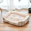 Pet Dog Bed Puppy Cushion kennel för kattvalp plus storlek mjuka bo hundkorgar för små stora hund mjuka soffa djur pad 231226