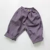 Pantalons de printemps pour enfants, pantalons solides pour garçons et filles, mode coréenne, vêtements amples pour bébés garçons