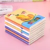 Mini 3D Notebook Kawaii Cartoon Softcover Rubber Book Student Handbook Notepad Stationery Horisontell linje