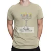 Męskie koszulki menorah hanukkah koszula żydowska lekka bawełniana odzież swobodne krótkie korki Tree dar urodzinowy T-shirty