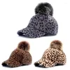 Bollmössor All-Match Leopard Baseball Parent-Child Hat for Outdoor Activity Team Game