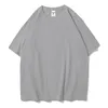 Men's T Shirts Street Hip Hop T-shirt Mens Cotton Bekväm med sommarlös överdimensionerad kläder Crewneck Axel Drop Men T-shirts