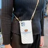 휴대폰 케이스 Giffted Girls Crossbody Purse 지갑 휴대 전화 케이스 iPhone 12 11 Pro Max for iPhone XR 로즈 골드 지갑 지갑 전화 케이스