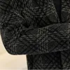Trench-Coat épais à carreaux britanniques pour hommes, coupe-vent en laine, veste longue à simple boutonnage, hiver, Abrigo Largo Hombre 231226