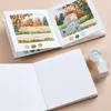 Reseing Watercolor Book 300g Mini Portable Sketch Medium och tjock textur PU Cover Art Students målningstillbehör 231227