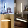 Lights Night LED Light Pir Motion Capteur Dimmable Animable Armoire rechargeable USB pour lecture Armoire de cuisine Lampe de table de chevet de cuisine