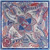 130 cm Fashion Bandana Women Scarf Luxury Brand Paisley Hijab Twill Silk Shawl Scarfs For Ladies Foulard Square Scarves Wraps 231227