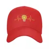 Kawałki kulkowe elektryka bicia żarówki Baseball Cap Regulowany inżynier Power Dad Hat Hat Hats