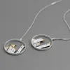 Inature 925 Sterling Silver Handmade Folk House Long Drop Earrings for Women Statement Jewelry Gift CX200628269N