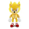 Super 30CM Sonic Plush Toy the Hedgehog Amy Rose Knuckles Tails Cute Cartoon Soft Stuffed Doll Birthday Gift for Children