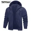 Tacvasen Big Pockets Fleece Lining Hoodies Mentes Moues Mouilles à capuche Full Up Up Athlete Athlete Running Runking Sportswear 231227