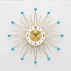 Wall Clocks Home Creative Wrought Iron Clock Living Room Simple And Decoration Decor Garden