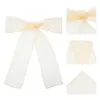 Pokrywa krzesełka 25pcs Wedding Organza Sashes Tieb Raint Wstbon na recepcję