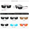 AOWEAR aluminium extérieur luxe lunettes de soleil hommes polarisées Sport Style sans monture lunettes de soleil homme HD UV400 lunettes de conduite lunettes 231226