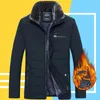 Jaquetas masculinas jaqueta quente inverno parka colar de pele de ventos algodão algodão acolchoado preto grossa macho masculino casual outono lã homens