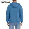 Tacvasen Big Pockets Fleece Lining Hoodies Mentes Moues Mouilles à capuche Full Up Up Athlete Athlete Running Runking Sportswear 231227