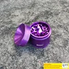 Kit de fumaça de ervas cromium triturador de cromo 4PARTS 50mm CNC Aluminum Alumin Herb Grinder Spice Top Spice ZZ