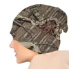 Beralar Gerçek Ağaç Kamuflaj Camo Desen Beanie Cap Kış Sıcak Bonnet Femme Örgü Şapkalar Moda Açık Safçular Beanies