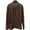 Cappotto da uomo in lana con scollo verticale, maglione spesso con ago spesso 231227