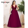 Lässige Kleider, elegantes Damen-Abendkleid, einfarbig, ärmellos, V-Ausschnitt, Partynacht, Weihnachtsatmosphäre