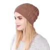 Berets Womens Strick Winterhut geflochten