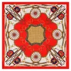 130 cm * 130 cm Marque de luxe Chaîne de ceinture royale Silkscarf Forwomen Band Twill Squics Square Châles femelles Bandana 231227