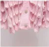 Women's Sweaters Fall Winter Women's 150KG Plus Size Sweaters with Pearl Singe Breast Casual Thin Knit Cardigan Woman Large Size Knitting Sweater J231227