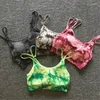 Conjuntos activos 1/ 2 uds Tie Dye conjunto de Yoga sin costuras mujeres Sujetador deportivo traje ropa de gimnasio mallas de entrenamiento para correr chándal Push Up