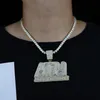 Kettingen Hip Hop Sieraden 2021 Trend ATM Initial Kettingen Voor Mannen Goud Kleur 5A Cz Tennisketting Hanger Punk Ketting jongens Rapper284i