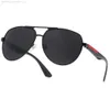 PD03 Top Luxury Oval Sunglasses Pradda Men Designer Nuances Summer Polarise Eyeglass Black Vintage Vintage surdimension