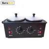 Épilateur 200W Black Double Pots Water plus chaud électrique Maisse de cire de cire de cire de cire