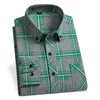 Chemises décontractées pour hommes Chemise à carreaux Coton Automne Manches longues Mode Brossé Style anglais Luxe Vêtements à carreaux surdimensionné 6XL