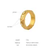 Retro Women'S Set Zircon Sun Moon Ring Stainless Steel Plated 18k Gold Fashion Party Jewelry