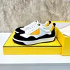 Men de galets de plate-forme Sneakers Sports Trainers Yellow Bug Eye en cuir baskets bas Lacet Up Black Blanc Designer de luxe avec boîte 38-45EU