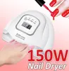 SUN X5 MAX 150W UV LED Nail Lamp Nail Dryer Curing All Gel Polish 10s 30s 60s 99s Smart Light Manicure Kit3867252