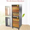 32 Trays Fruit Dehydrator Food Dryer Stainless Steel For Industrial Commercial Usage Visual Door