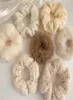 4PCS 17 PCSSet Women Hair Scrunchies Velvet Solid Color Hair Pasple dla dziewcząt kucyk gumowy gumki