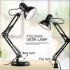 Table Lamps Modern Adjustable Classic Desk Long Swing Arm E27 LED Clip Lamp For Study Reading Night Light Bedside