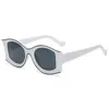Sunglasses Fashion Punk Round Woman Brand Designer Retro Sun Glasses Female Big Frame Vintage Trend Funny Party