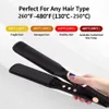 Hair Straightener 480F High Temperature Professional Wide Plates Irons MCH Hard Anodized Plate Treatment Hair Flat Iron 231227