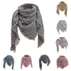 Scarves Women Autumn Winter Scarf Classic Tassel Plaid Warm Soft Cotton Linen Chunky Large Blanket Wrap Shawl