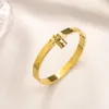 Designer skruvarmband mode lyxiga smycken armbanden armband 18k rosguld silver titan stål diamant armband nagelarmband