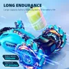 RC Stunt Car Remote Control Watch Hand Gestures 4WD 360 Roting Off Road Climbing avgaser Blowtorch Musikleksak för barn 231227